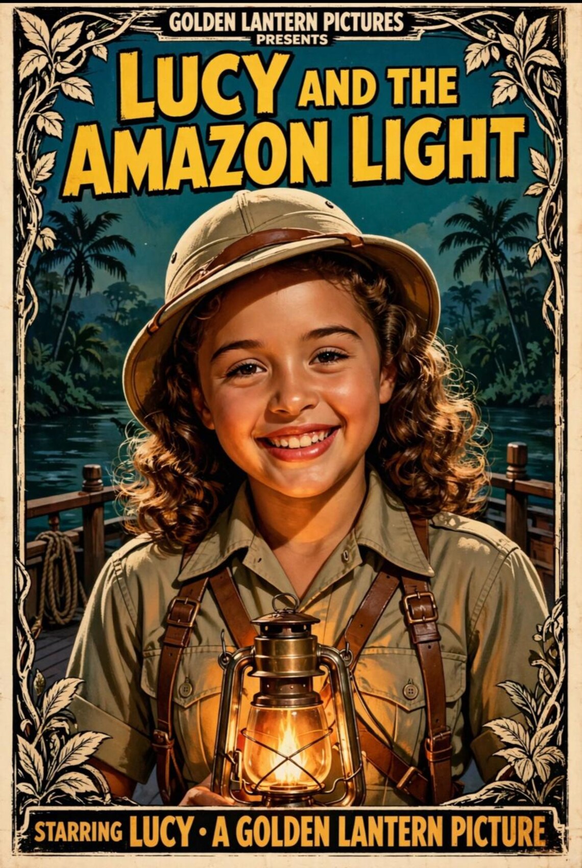 A custom Golden Lantern Pictures picture — Amazon exploration adventure starring Lucy